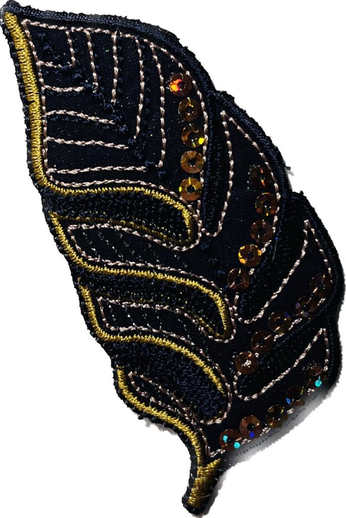 Aplikacija "lapelis" ~ 4,2 cm x 9,0 cm