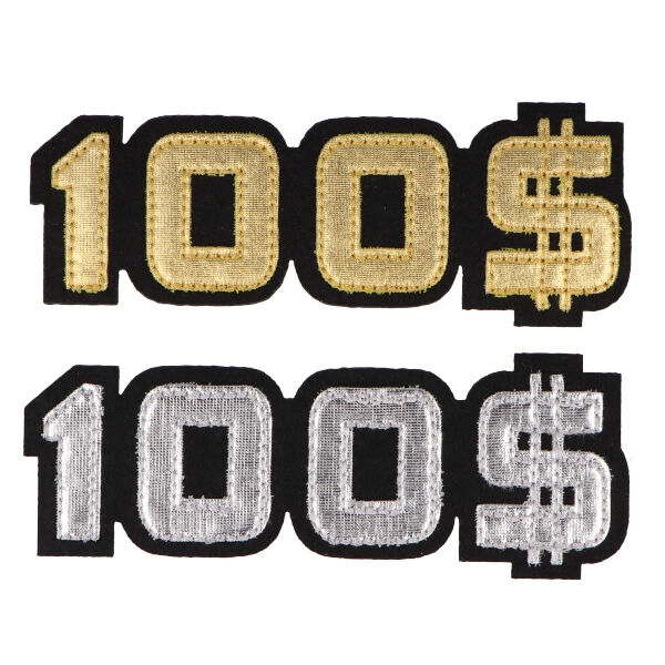 Aplikacija "100 dolerių" 10,0 cm x 3,2 cm