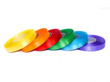 Atlasinės (satininės) juostelės 12 mm