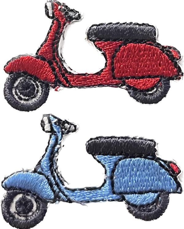 Aplikacija "motoroleris" 4 cm x 2,5 cm