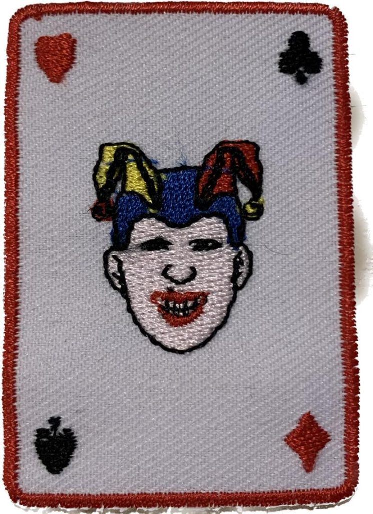 Aplikacija "lošimo kortos 3" ~ 4,5 cm x 6,5 cm