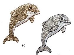 Aplikacija "delfinas" ~ 5 cm x 3 cm