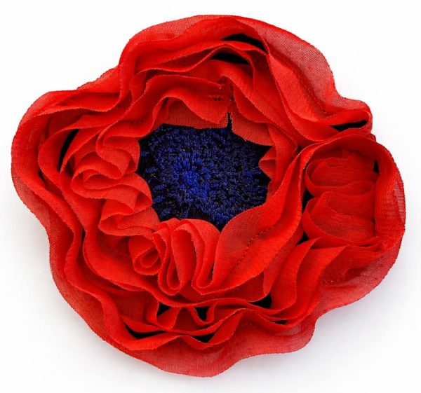 Aplikacija "gėlė" Ø ~ 9,5 cm "raudona "B""