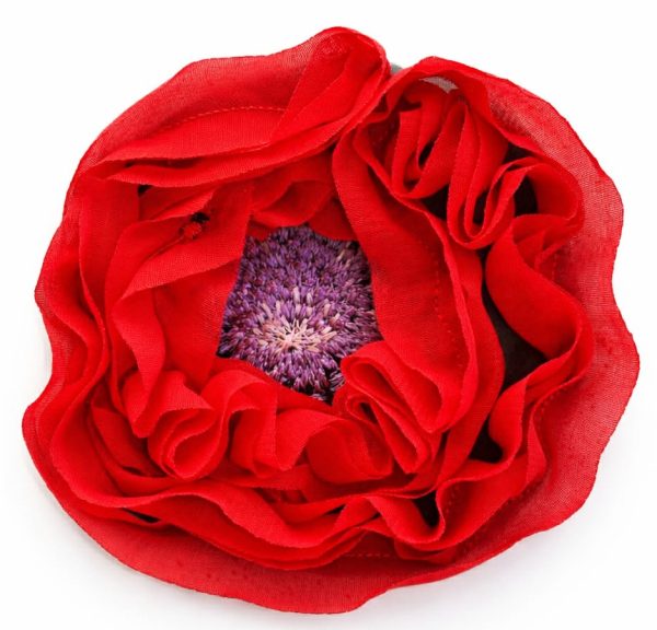 Aplikacija "gėlė" Ø ~ 9,5 cm "raudona "A""