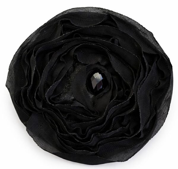 Aplikacija "gėlė" Ø ~ 11 cm "juoda "