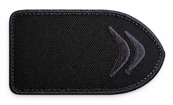 Aplikacijos "antpečiai" ~ 7,0 cm x 4,0 cm (sp. juoda)