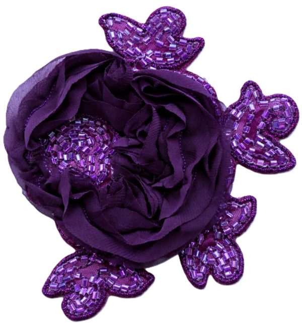 Aplikacija "gėlė" Ø ~ 10,5 cm "violetinė"