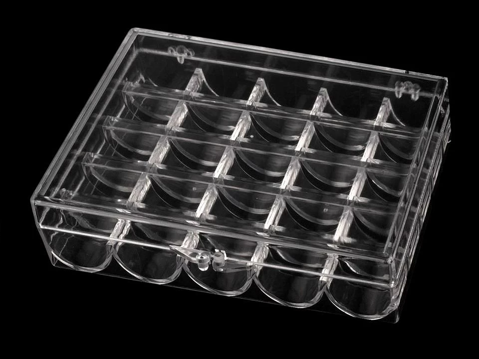 Plastikinė dėžutė 25 ritelėms