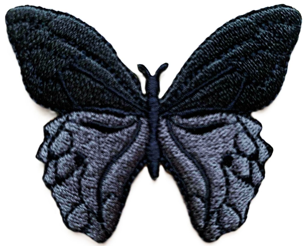 Aplikacija "0253B" (drugelis) ~ 7,0 cm x 5,7 cm "D"