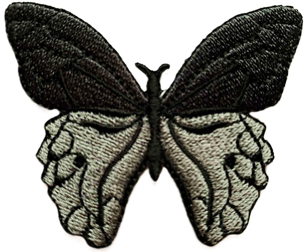Aplikacija "0253B" (drugelis) ~ 7,0 cm x 5,7 cm "E"