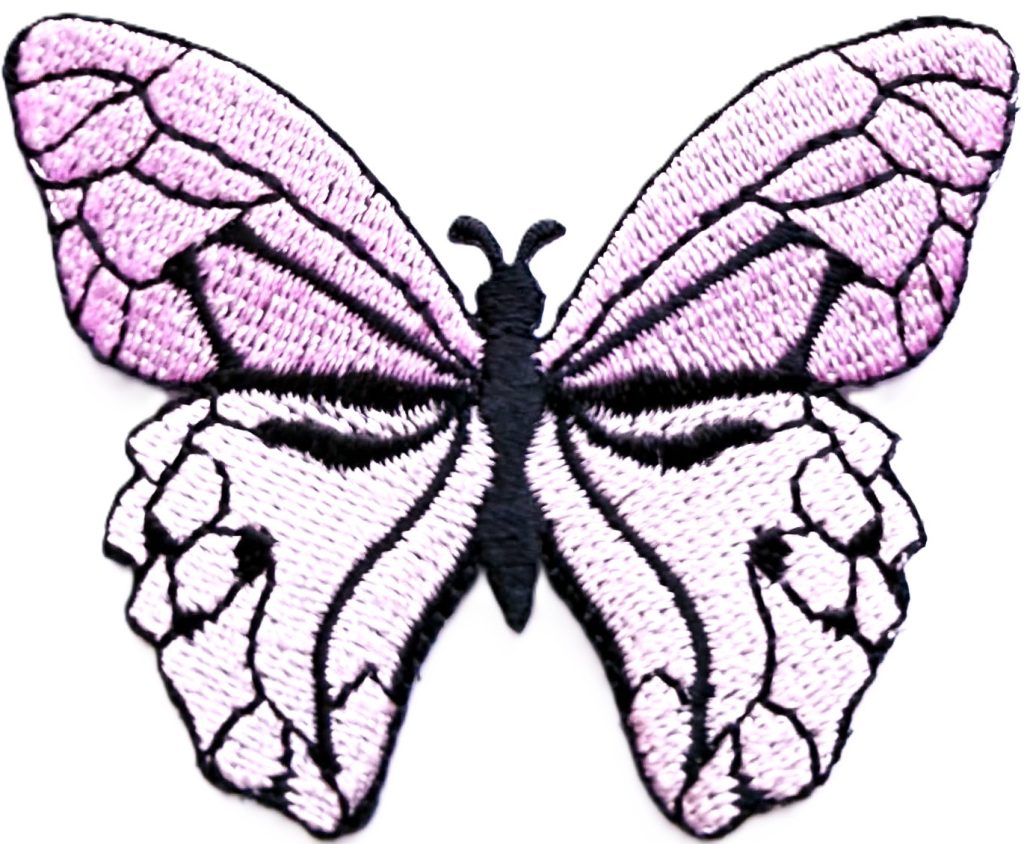 Aplikacija "0253B" (drugelis) ~ 7,0 cm x 5,7 cm "G"