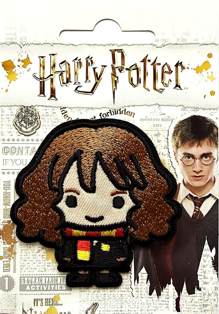 Savaime limpančios aplikacijos „Harry Potter“ – Hermiona Įkyrėlė (Hermione Granger) 6,0 cm x 6,0 cm