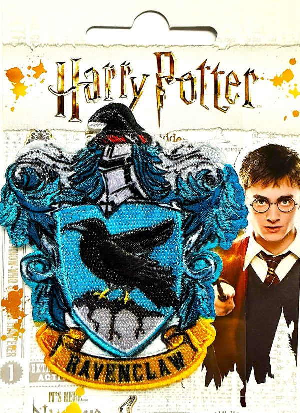 Savaime limpančios aplikacijos „Harry Potter“ – Klastūnyno herbas (Ravenclaw) 6,5 cm x 7,5 cm
