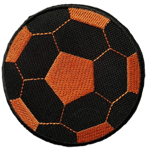 Aplikacija "kamuolys" ~ Ø 9,0 cm (oranžinis)