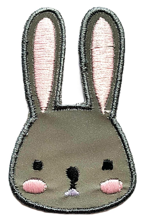 Atšvaitinė aplikacija " zuikis " ~ 4 cm x 7 cm