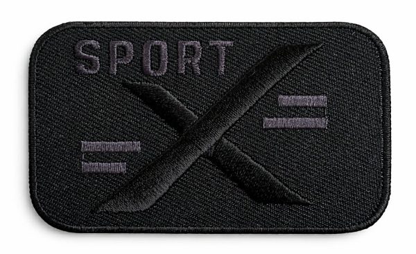 Aplikacijos "SPORT" ~ 7,8 cm x 5,0 cm (juoda)