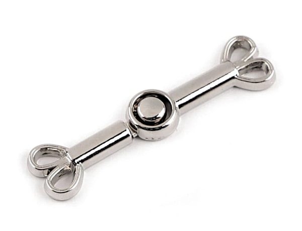 Dekoratyvinis metalinis užsegimas, 40 × 10 mm "B"