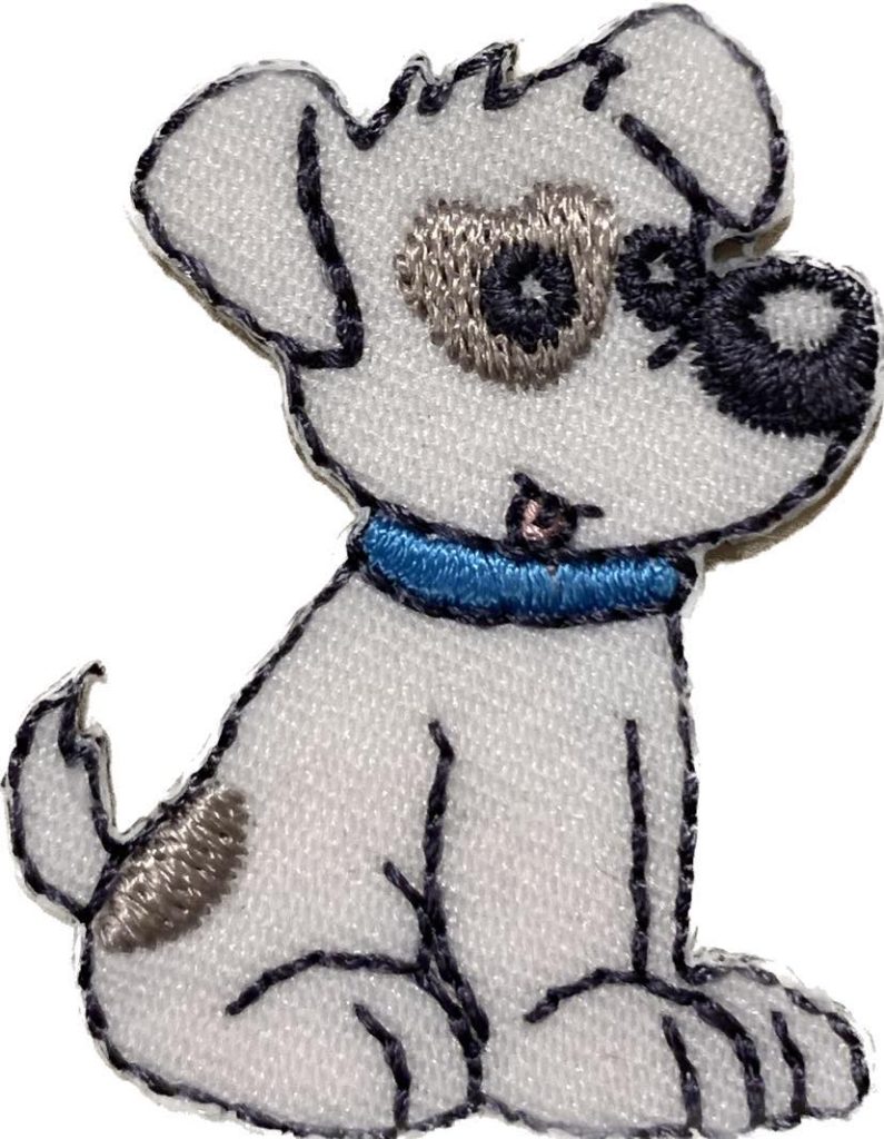 Aplikacija "šuniukas" ~ 2,5 cm x 4 cm