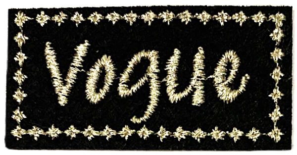 Aplikacija "Vogue 1" ~ 4,0 cm x 2,0 cm