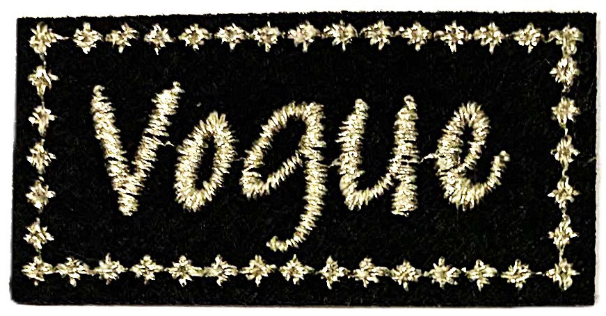 Aplikacija "Vogue 1" ~ 4,0 cm x 2,0 cm
