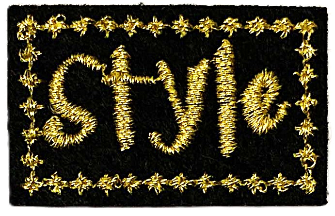 Aplikacija "Style 2" ~ 3,0 cm x 2,0 cm