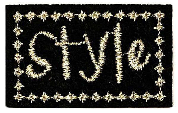 Aplikacija "Style 1" ~ 3,0 cm x 2,0 cm