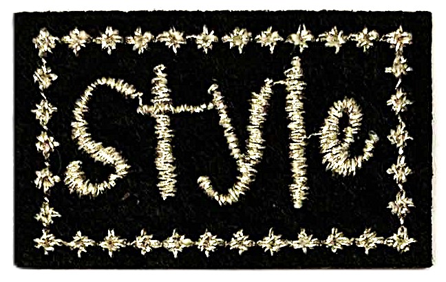 Aplikacija "Style 1" ~ 3,0 cm x 2,0 cm