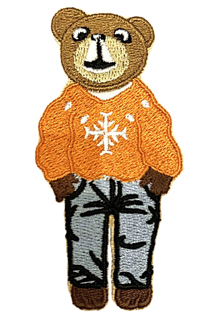 Aplikacija "meškinas" 4 cm x 8 cm