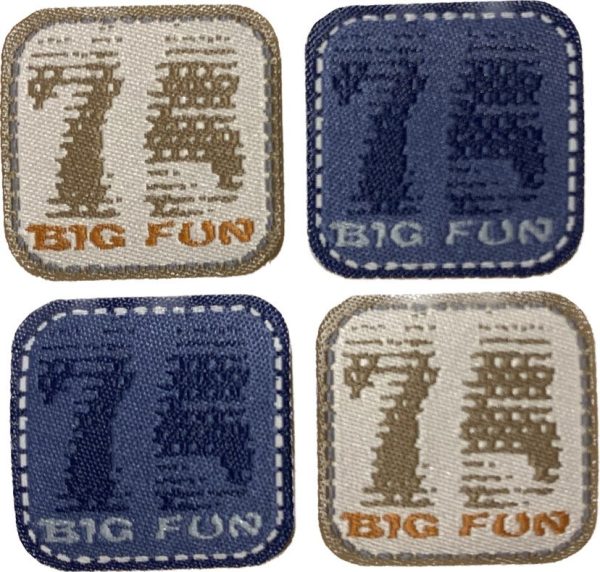 Aplikacijos "75 big fun" 3,0 cm x 3,00 cm