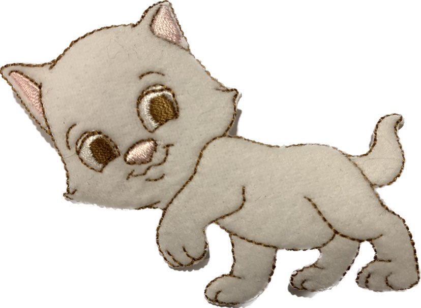Aplikacija "katinėlis 1" ~ 6,5 cm x 8,5 cm