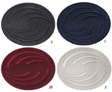 Aplikacijos "ovalai" ~ 6,2 cm x 5,0 cm (6-ių spalvų)