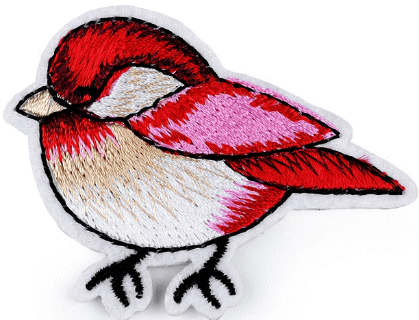 Aplikacija "paukštis 01" 6,0 cm x 4,5 cm