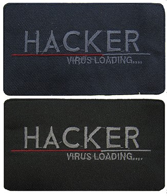 Aplikacija "hacker" ~ 6,5 cm x 3,2 cm