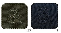 Aplikacijos "&" 3 cm x 3 cm