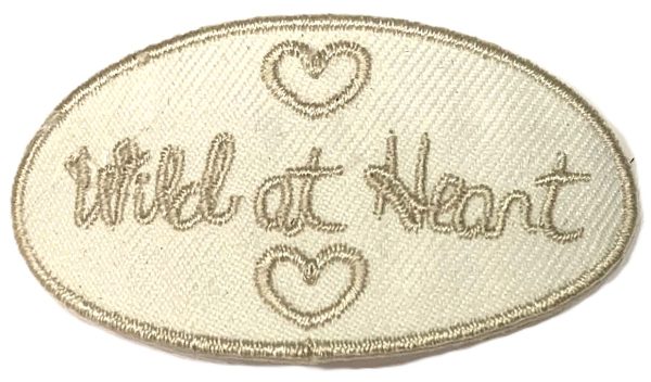 Aplikacija "wild at heart 1" ~ 6 cm x 3 cm
