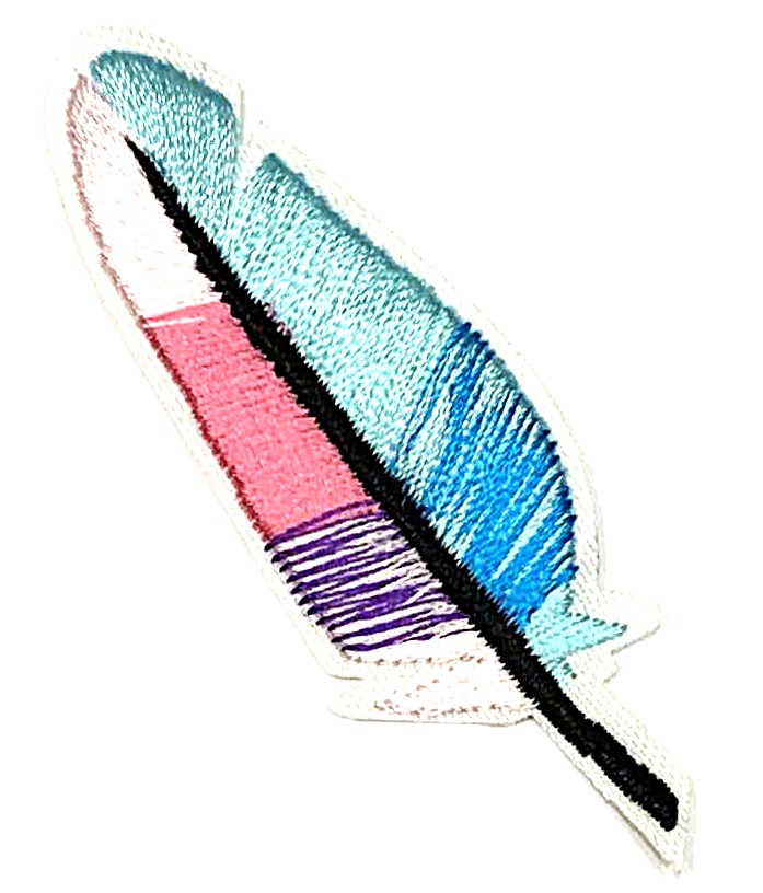 Aplikacija "plunksna 6" 2,0 cm x 6,5 cm