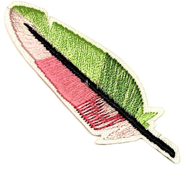 Aplikacija "plunksna 5" 2,0 cm x 6,5 cm