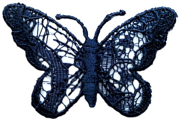 Aplikacija "drugelis" ~ 6,2 cm x 4,0 cm "mėlynas"