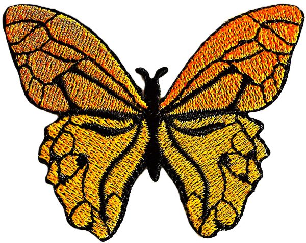 Aplikacija "0253B" (drugelis) ~ 7,0 cm x 5,7 cm "F"