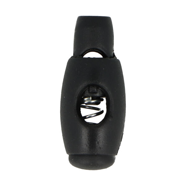 Plastikinis fiksatorius virvei 5 mm, 15×28 mm, juodas