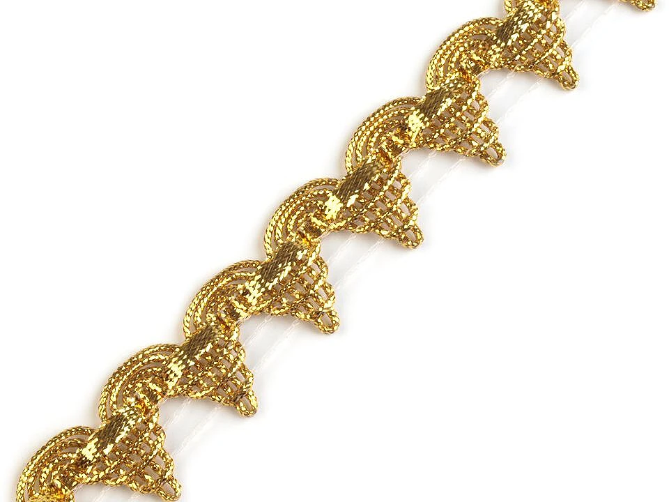 Dekoratyvinė metalizuota juostelė 20 mm (auksinė)