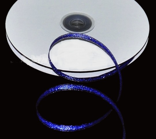 Blizgi, metalizuota juostelė 0,6 cm 45 m "mėlyna"