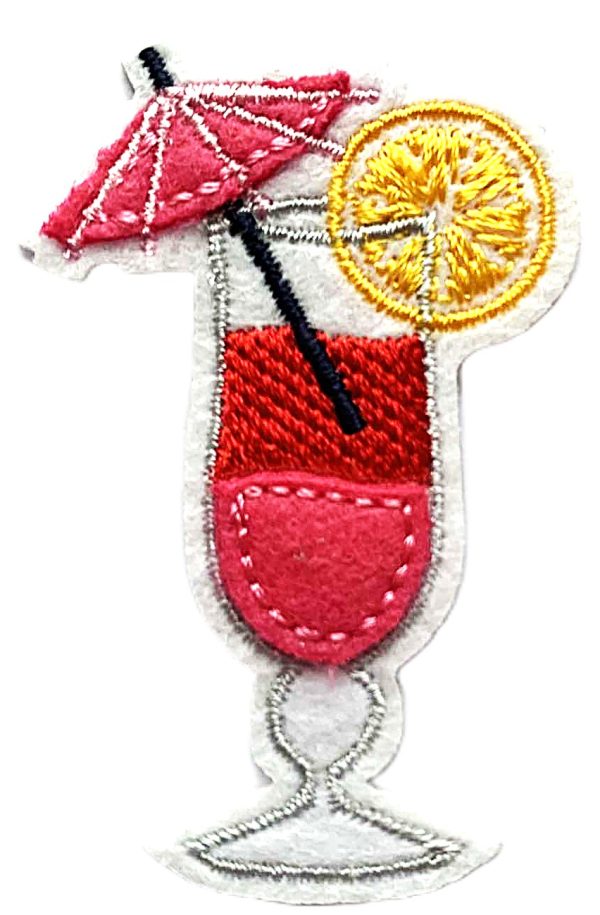 Aplikacija "kokteilis 1" ~ 3,5 cm x 5,5 cm