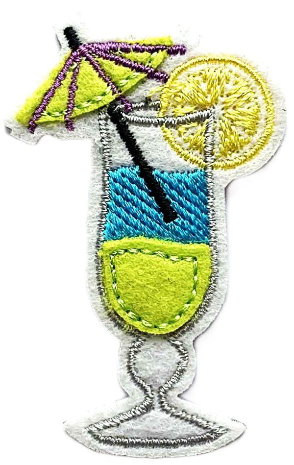 Aplikacija "kokteilis 2" ~ 3,5 cm x 5,5 cm