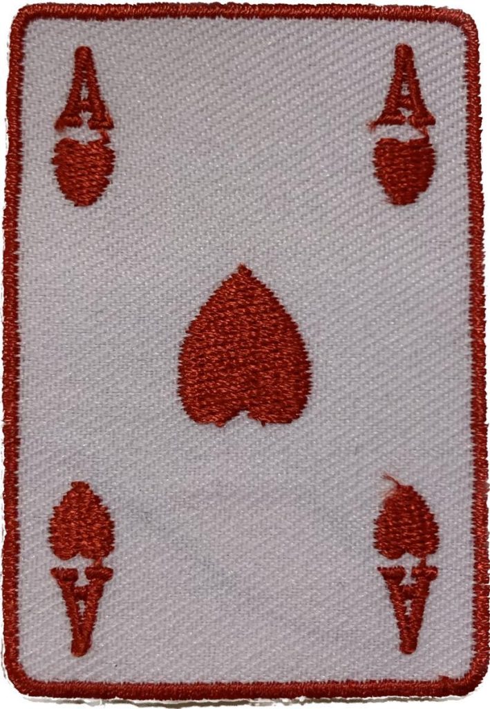 Aplikacija "lošimo kortos 1" ~ 4,5 cm x 6,5 cm