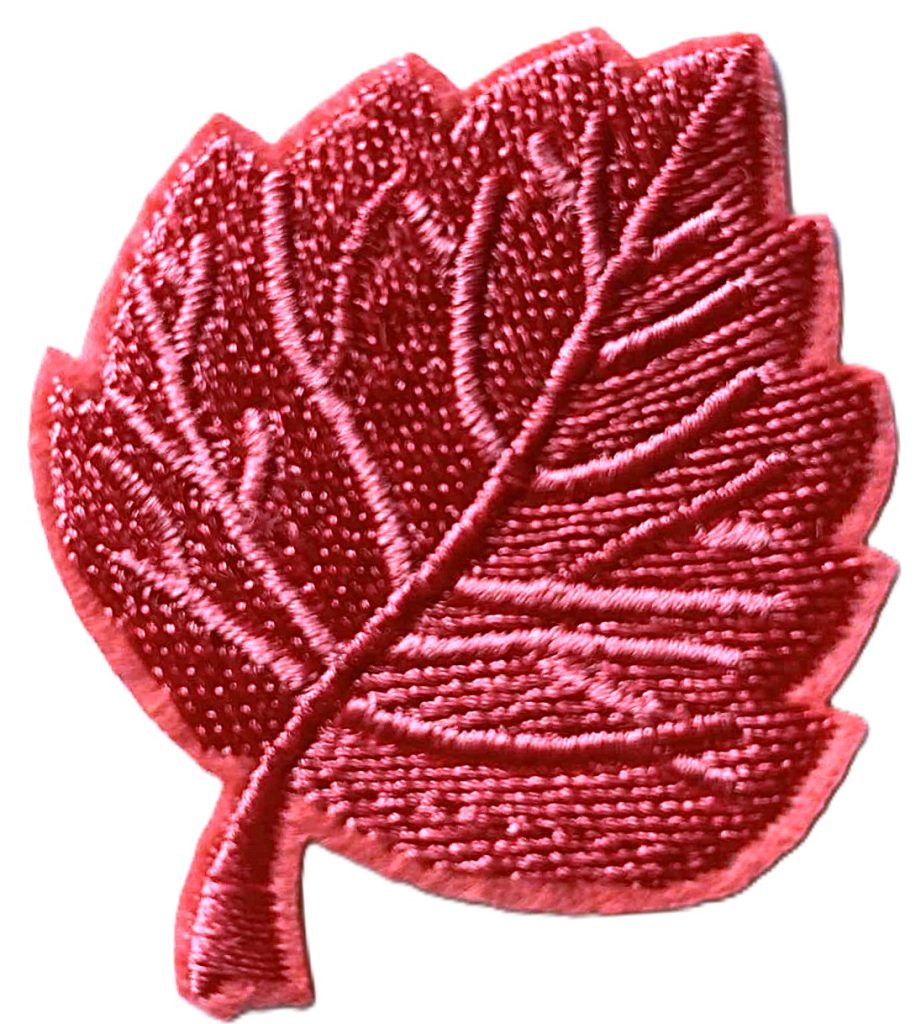 Aplikacija "lapelis" ~ 4,5 cm x 5,5 cm (rožinis)