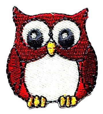 Aplikacija "Pelėda 06" ~ 3,5 cm x 3,7 cm