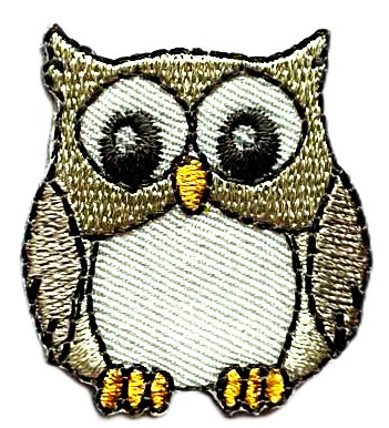 Aplikacija "Pelėda 01" ~ 3,5 cm x 3,7 cm