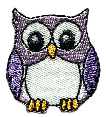 Aplikacija "Pelėda 04" ~ 3,5 cm x 3,7 cm