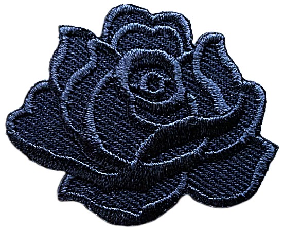 Aplikacija "rožė" ~ 4,8 cm x 3,9 cm "mėlyna"